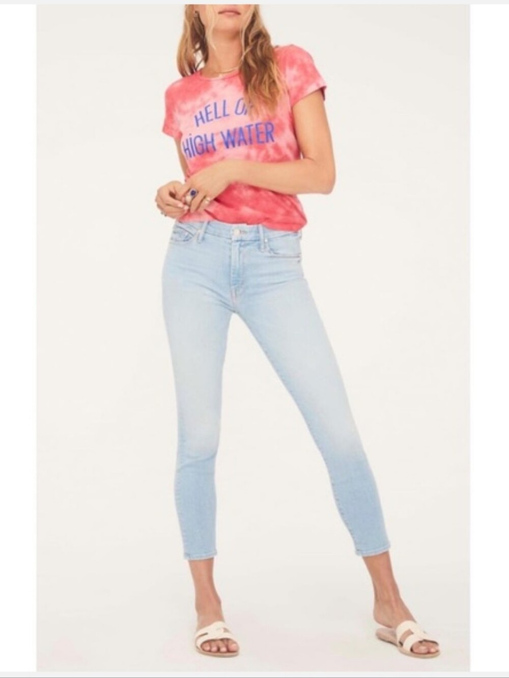 EUC- MOTHER The Looker Crop Skinny Jeans in Fresh Catch Women's Size 27